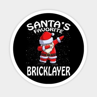 Santas Favorite Bricklayer Christmas Magnet